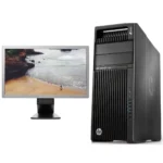PC HP Workstation Z640 Xeon 2 x E5-2630V3 RAM 64 GB + EliteDisplay E271i