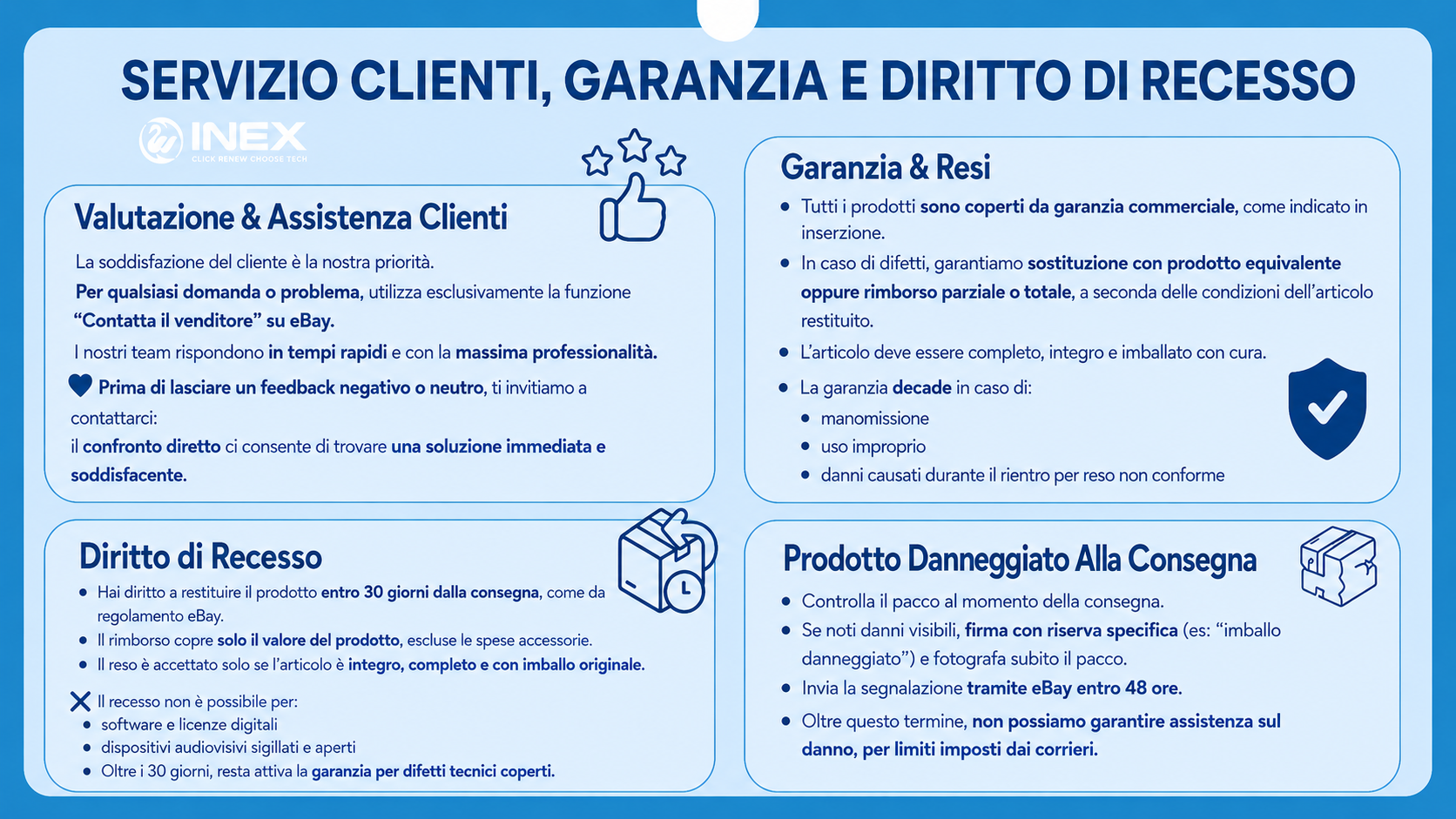 Questo è quello che dicono i nostri Clienti