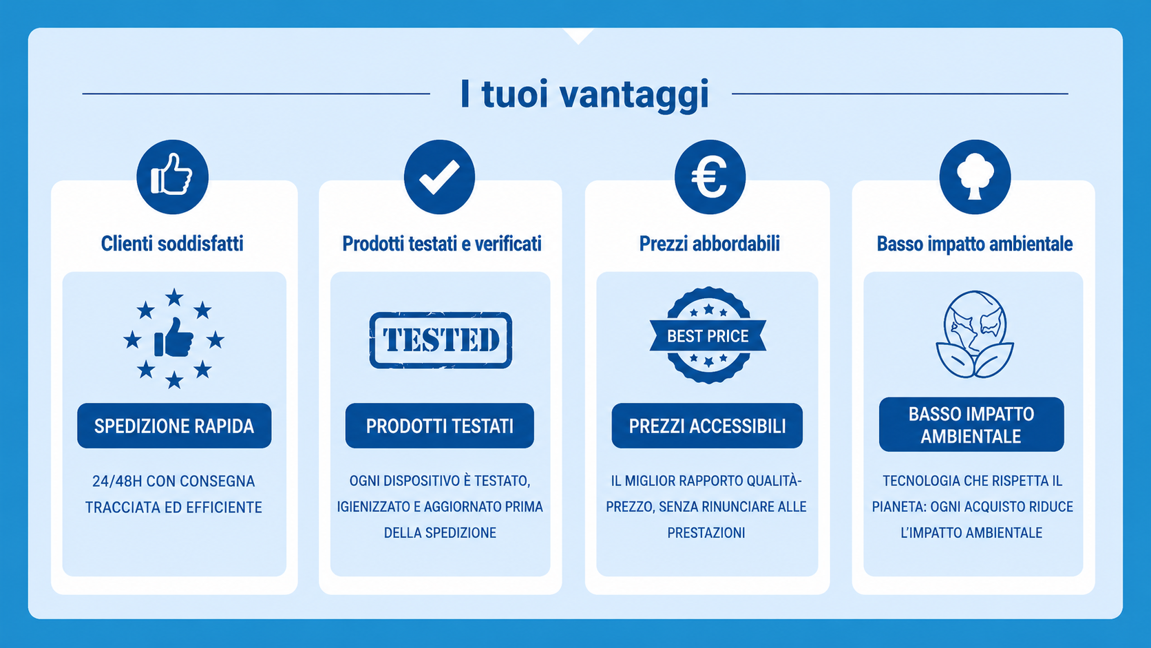 I tuoi vantaggi
